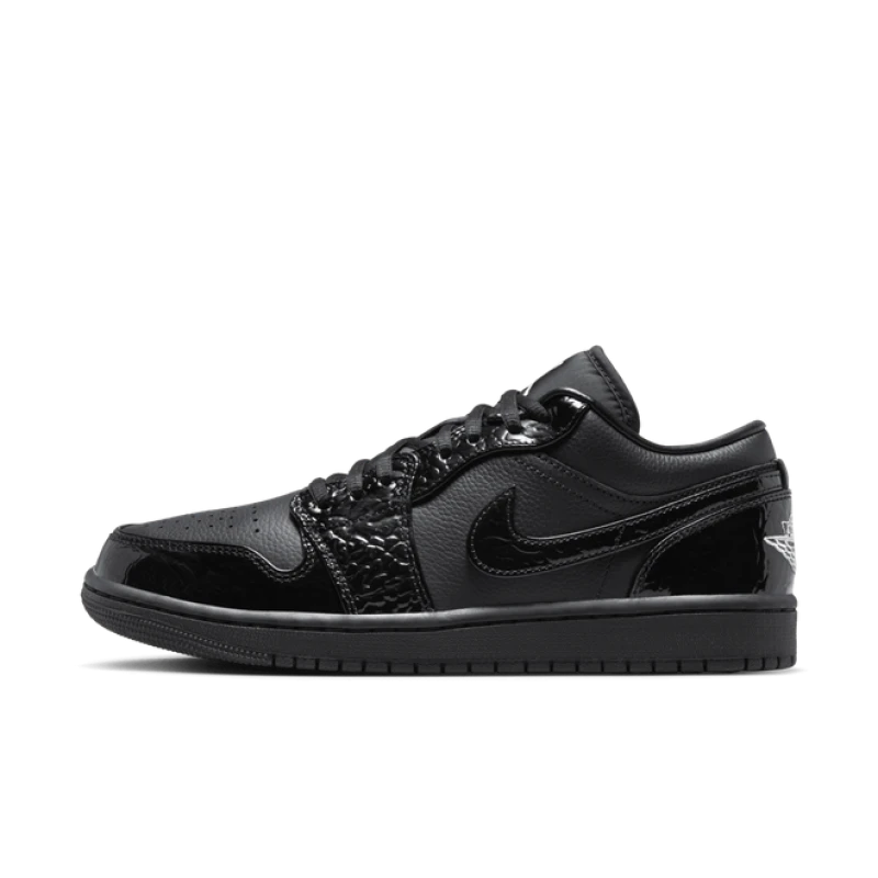 Air Jordan 1 Low SE WMNS 'Black Croc' - HJ7743-010