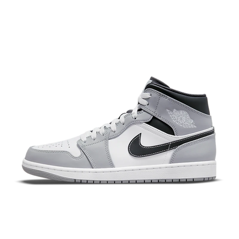 Air Jordan 1 Mid 'Light Smoke Grey' - 554724-078