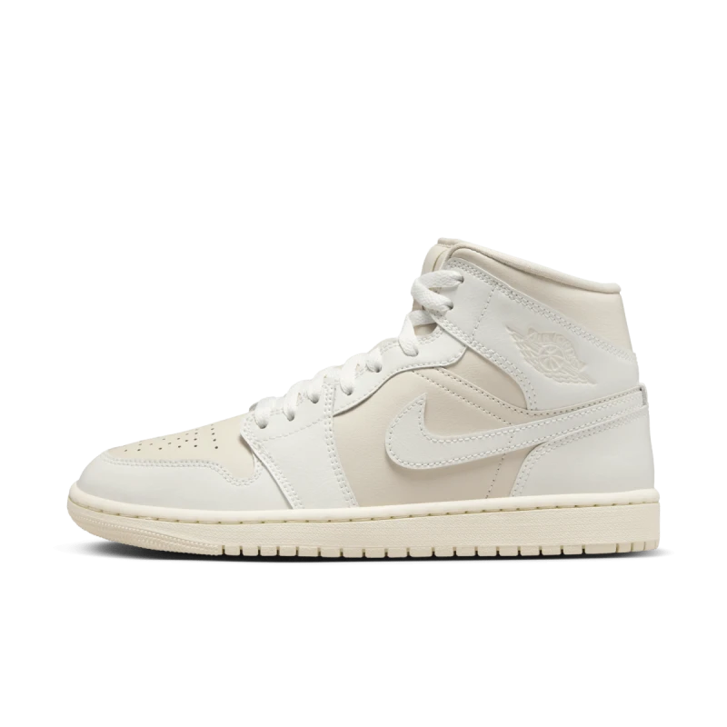 Air Jordan 1 Mid WMNS 'Light Tan' - BQ6472-201