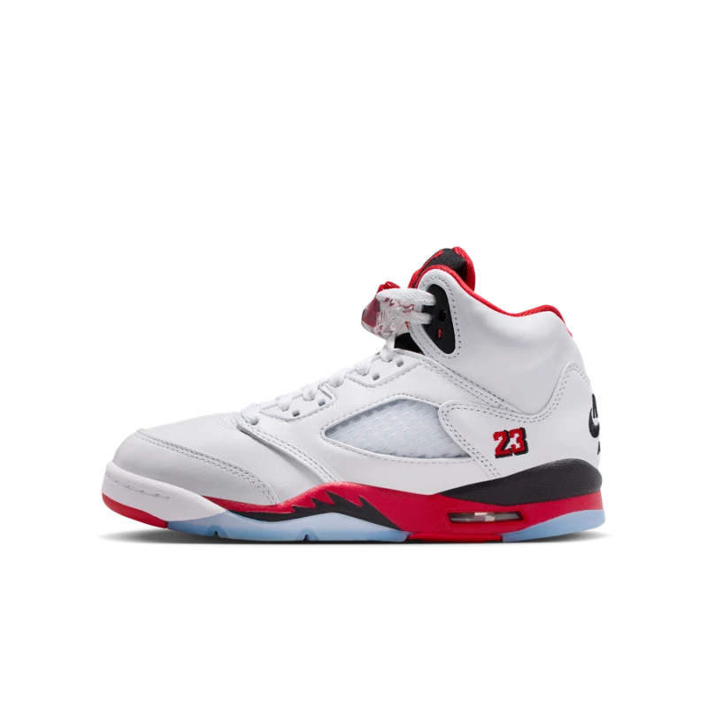 Air Jordan 5 Retro 'Fire Red Black Tongue' kinder - HQ7980-101