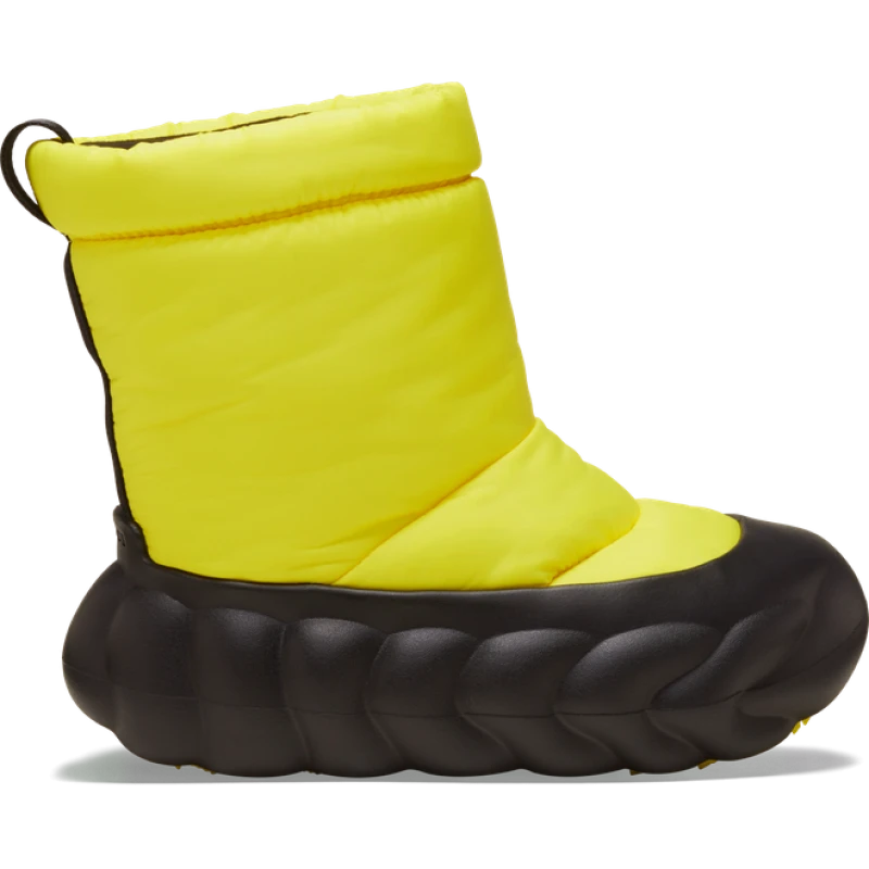 Crocs Unisex OverPuff Boot Boots Cyber Yellow / Multi  - 210667-77K