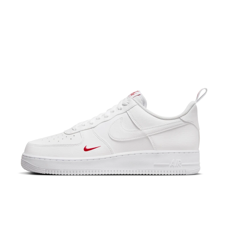 Nike Air Force 1 '07' 'Red Mini Swoosh' - FZ7187-100