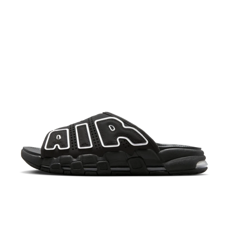 Nike Air More Uptempo Slide 'Black White' - DV2137-001
