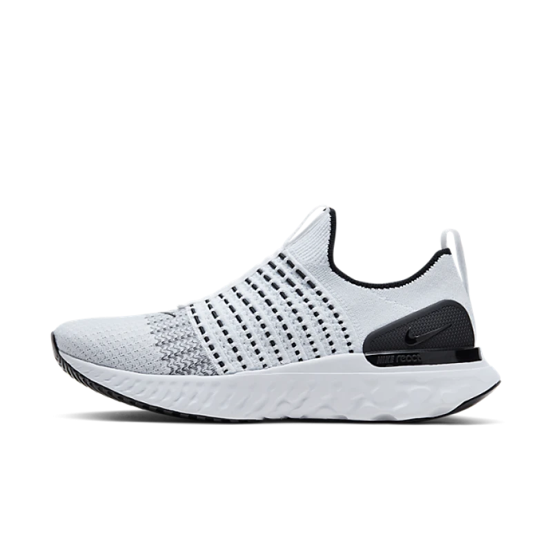 Nike React Phantom Run Flyknit 2 White Black - CJ0277-100