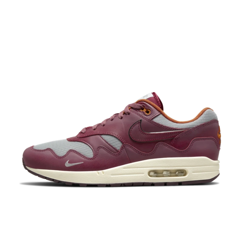 Patta x Nike Air Max 1 'Rush Maroon' - The Wave - DO9549-001