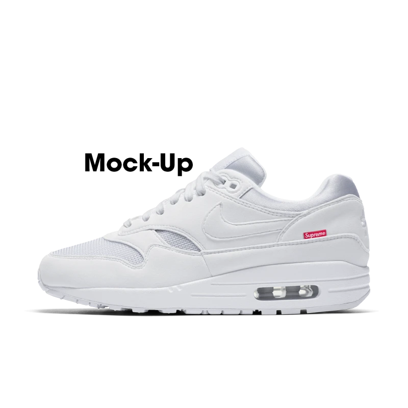 Supreme X Nike Air Max 1 87 'White' - HF8813-100