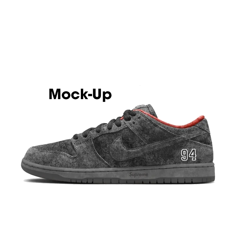 Supreme X Nike SB Dunk Low Pro 'Black' - 2025 - HQ8487-001