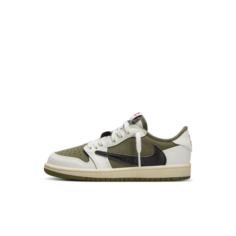 Travis Scott x Air Jordan 1 Low OG PS 'Medium Olive' - DO5442-200