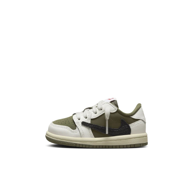 Travis Scott x Air Jordan 1 Low OG TD 'Medium Olive' - DO5441-200